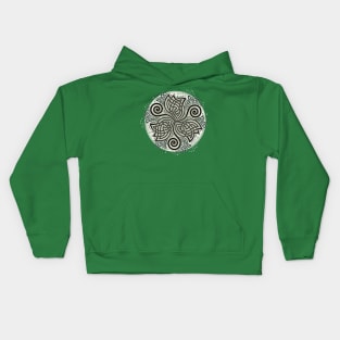 Celtic disk ornament Kids Hoodie